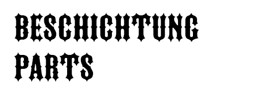 Beschichtung Parts